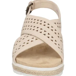 Cosette Faux Suede Criss-Cross Slingback Sandals