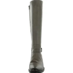 Cosna Leather Block Heel Riding Boots