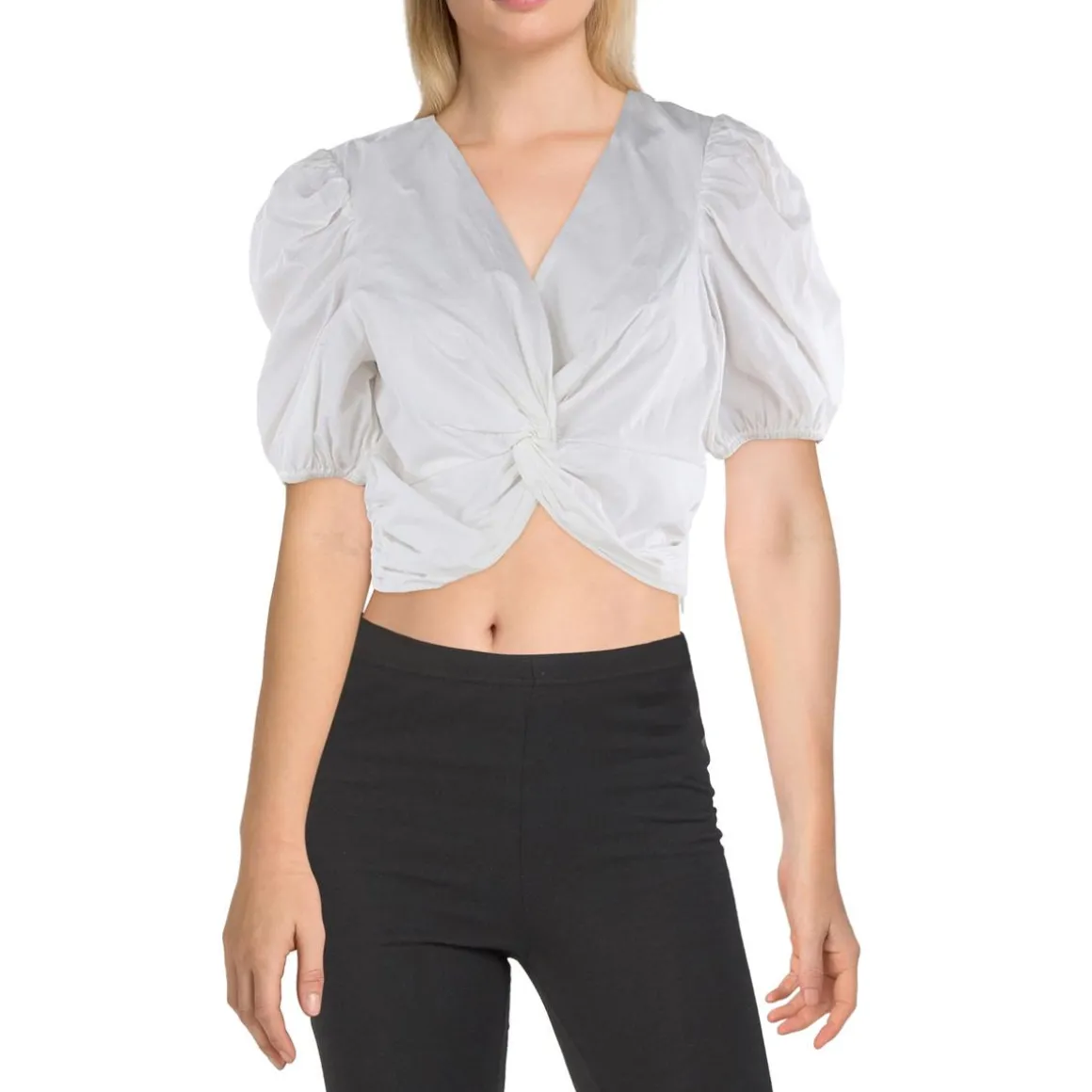 Cottn Cotton Wrap Top