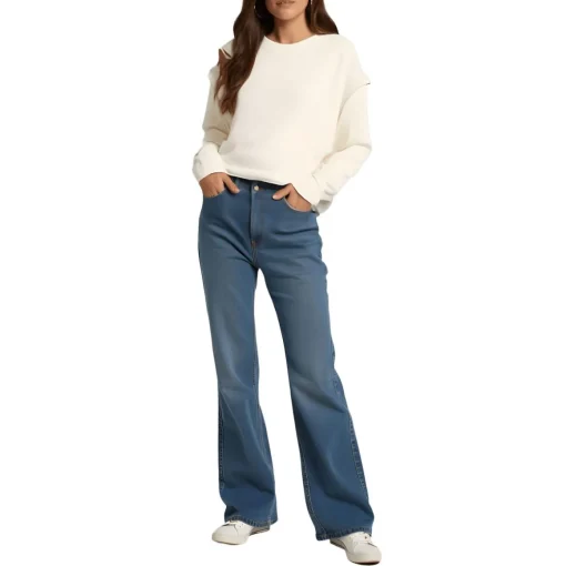 Cotton Blend Layered Sweatshirt