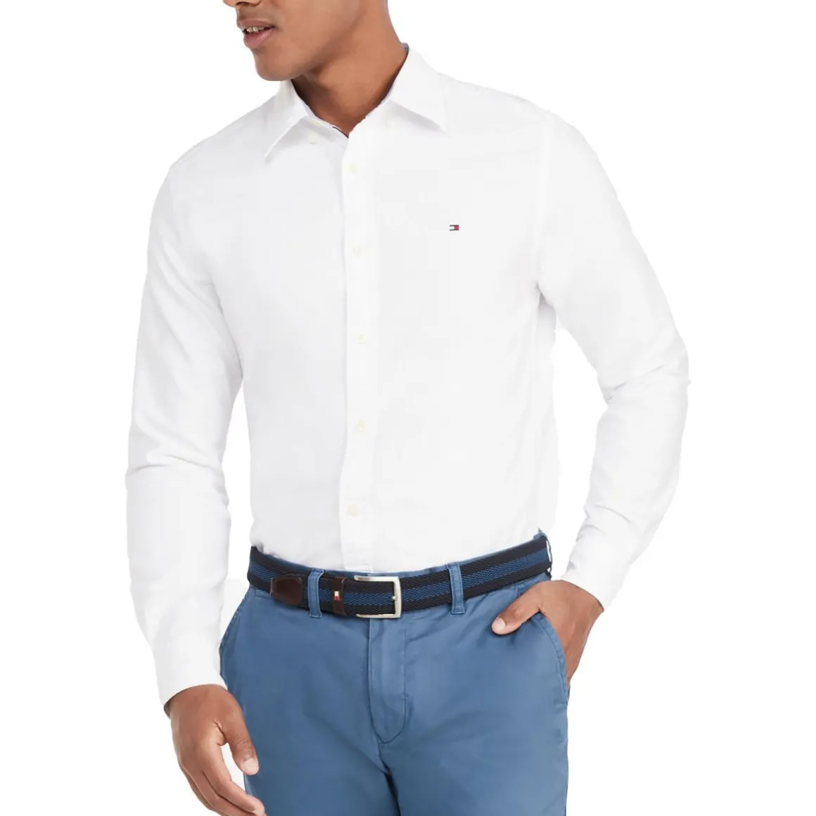 Cotton Custom Fit Button-Down Shirt