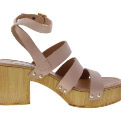 Cove Adjustable Leather Block Heel