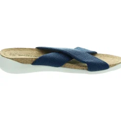Criss-Cross Knit Slide Sandals