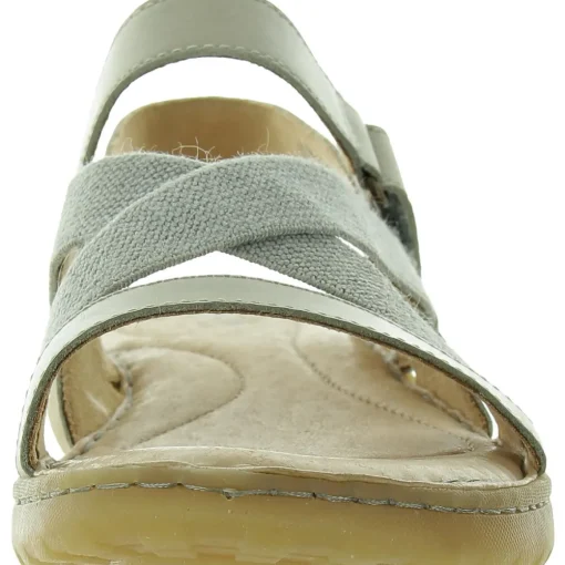 Criss-Cross Leather Flatform Sandals