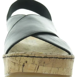 Criss-Cross Leather Flatform Sandals