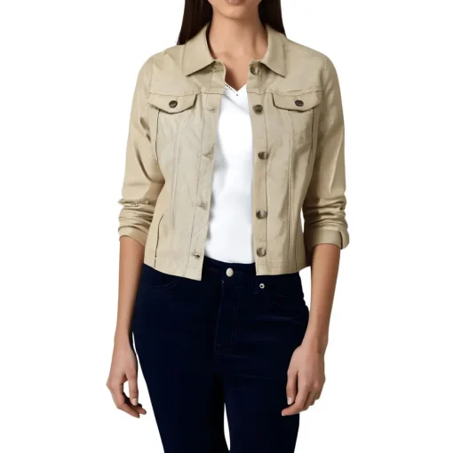 Crop Trucker Jacket