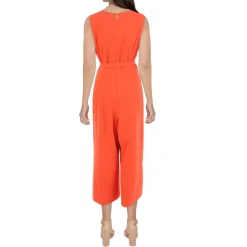 Cropped Belted Jumpsuit