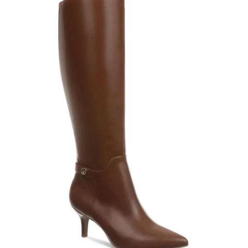 Crueella Slip On Pointed Toe Knee-High Boots