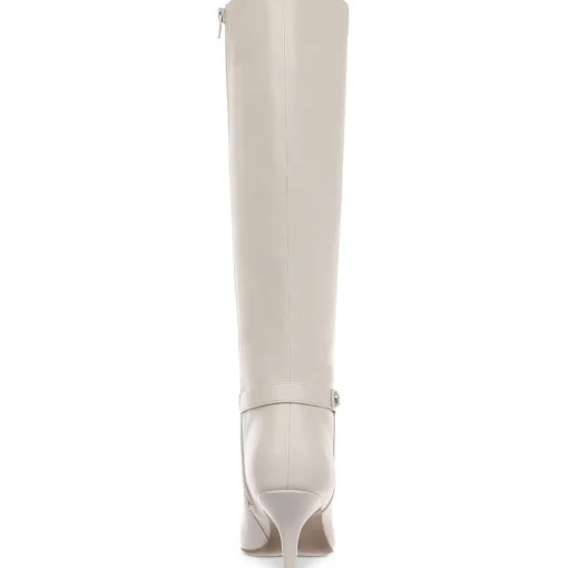 Crueella Slip On Pointed Toe Knee-High Boots