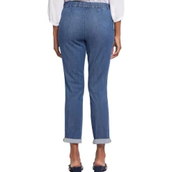 Cuffed Denim Jogger Jeans