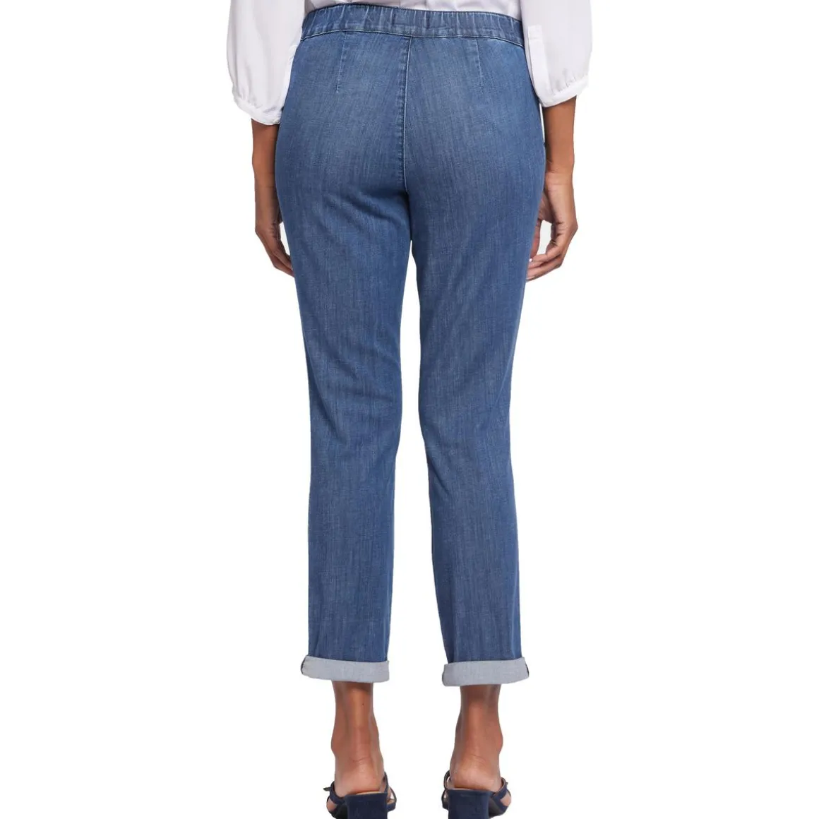 Cuffed Denim Jogger Jeans