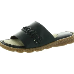 Cushioned Footbed Leather Flatform Sandals
