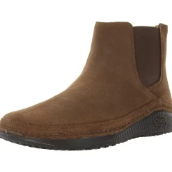 Cushioned Footbed Leather Ankle Boots