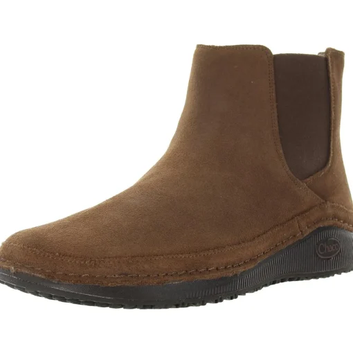 Cushioned Footbed Leather Ankle Boots