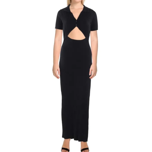 Cut-Out Knit Bodycon Dress