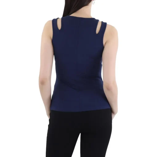 Cut-Out Rayon Pullover Top