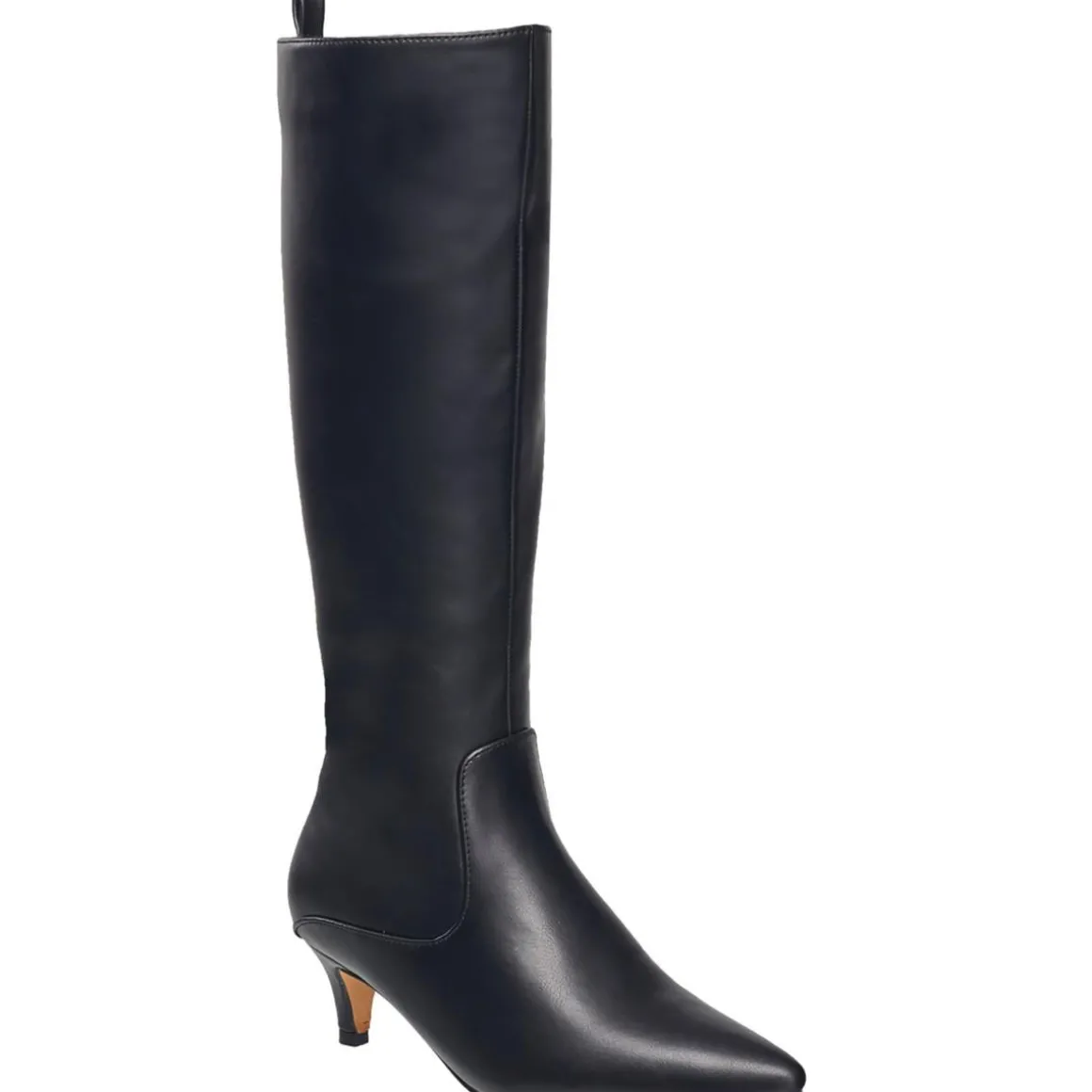 DARCY Faux Leather Kitten heel Knee-High Boots