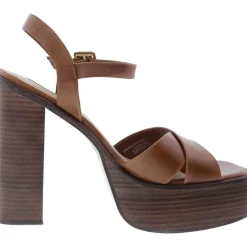 Dayana Adjustable Leather Platform Sandals
