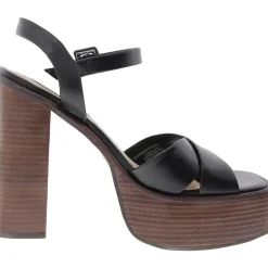 Dayana Adjustable Leather Platform Sandals