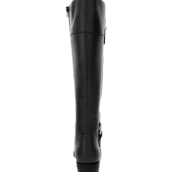 Deliee 2 Zipper Round Toe Riding Boots