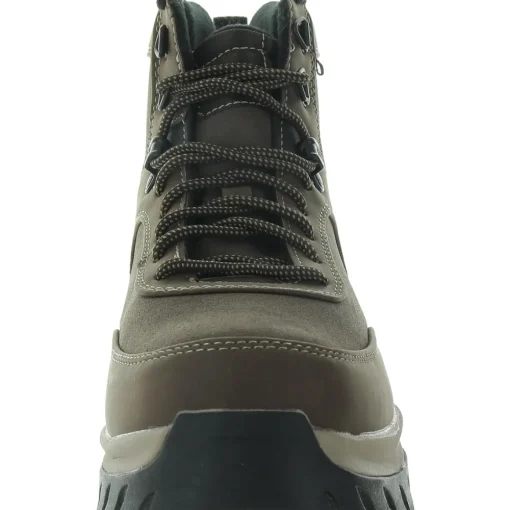 Diablo Hi Faux Leather Lace Up Ankle Boots