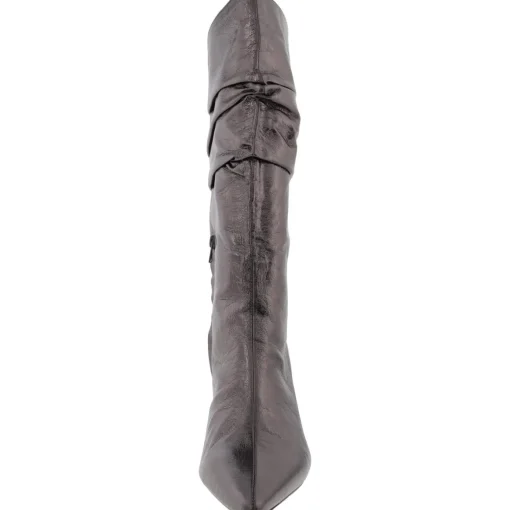 Diiannaa Slouchy Faux Leather Knee-High Boots