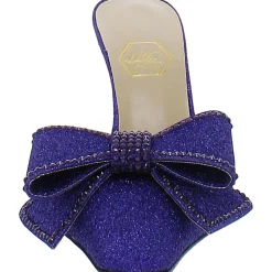 Dimante Bow Square Toe Mules