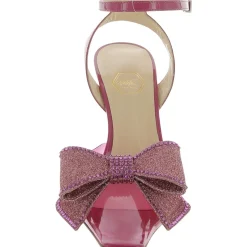 Dimante Bow Square Toe Mules