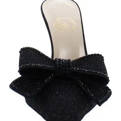 Dimante Bow Square Toe Mules