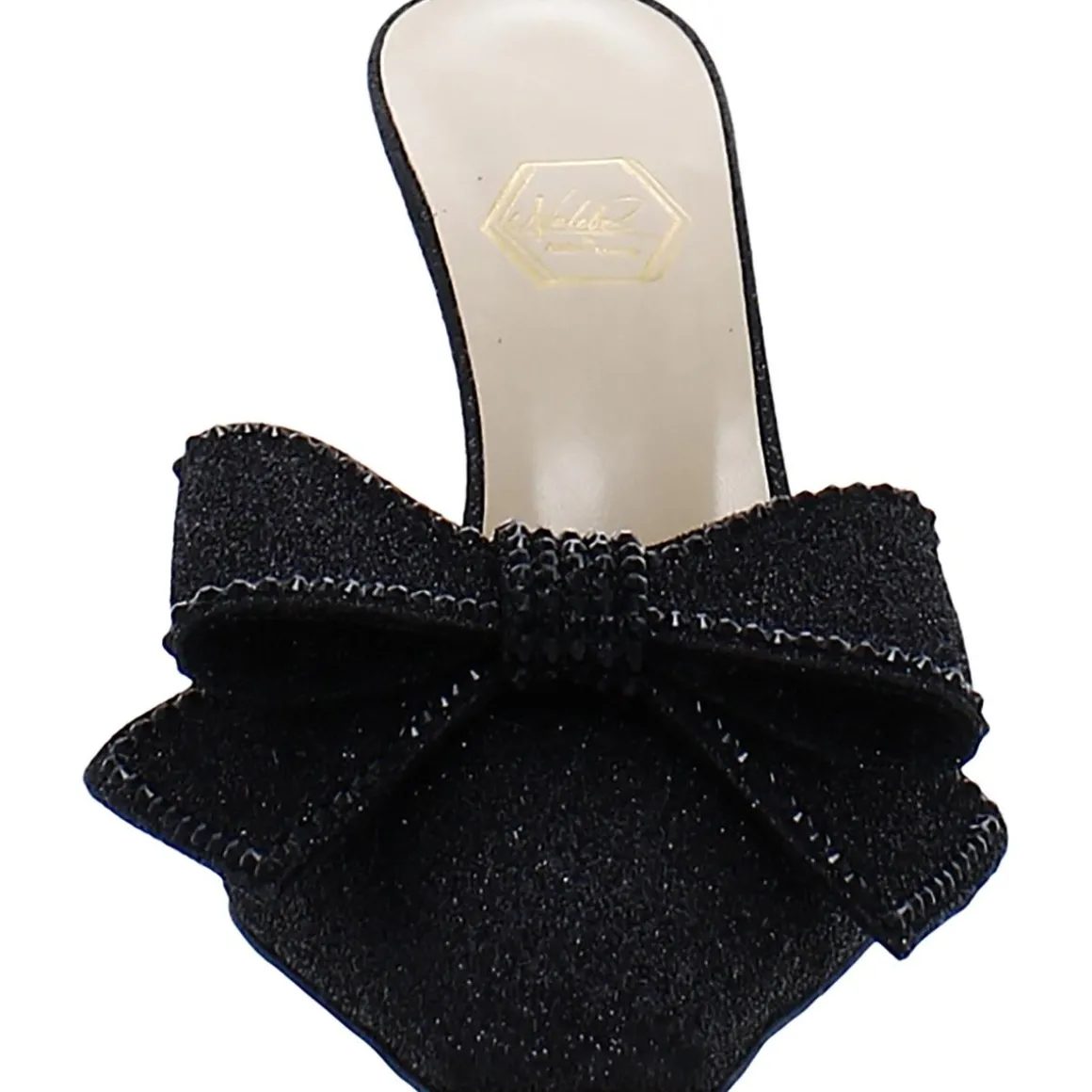 Dimante Bow Square Toe Mules