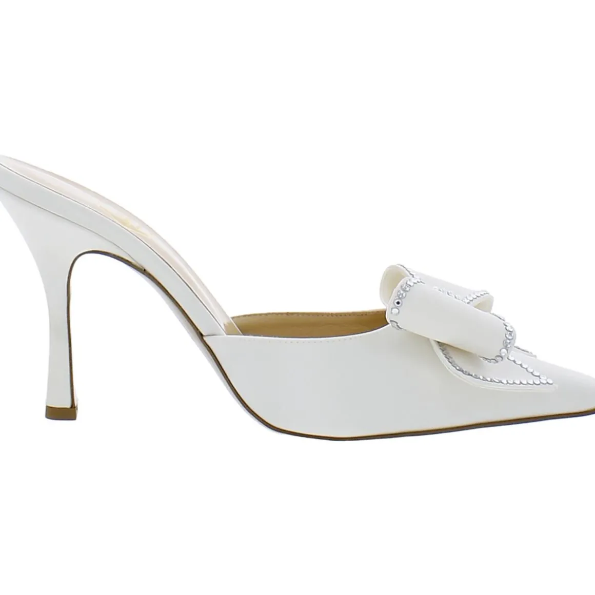 Dimante Bow Square Toe Mules