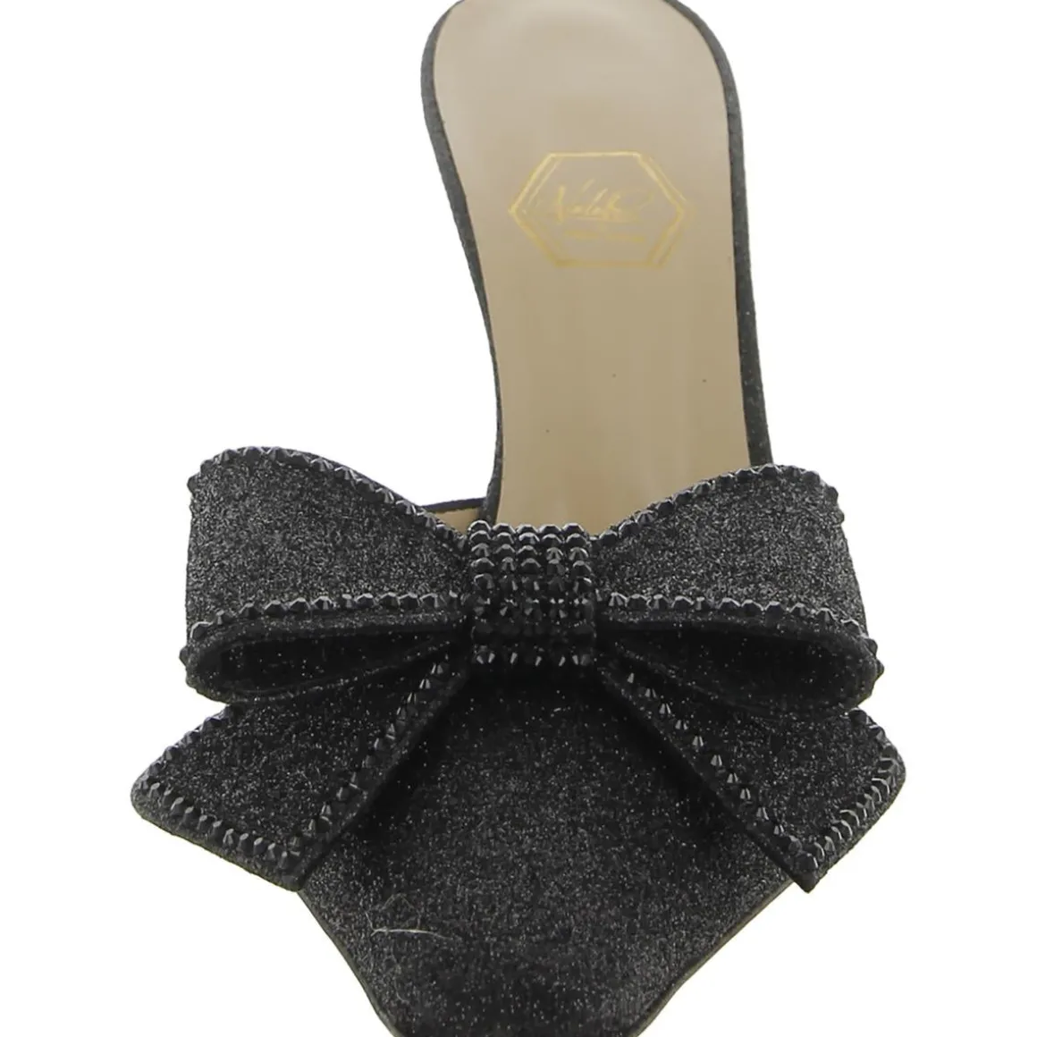 Dimante Bow Square Toe Mules