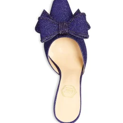 Dimante Bow Square Toe Mules