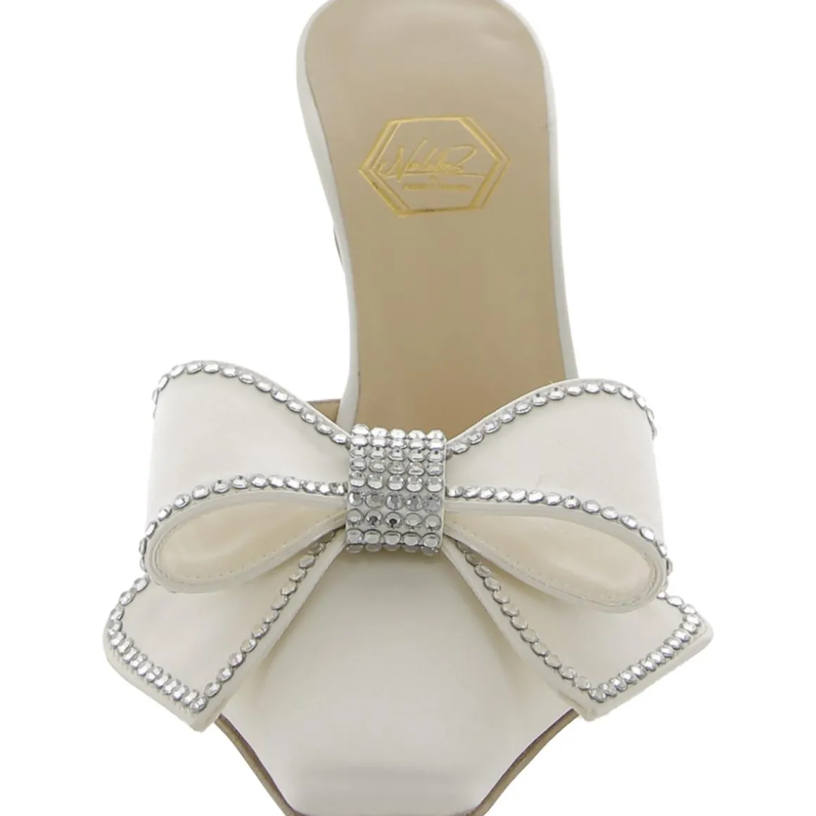 Dimante Bow Square Toe Mules