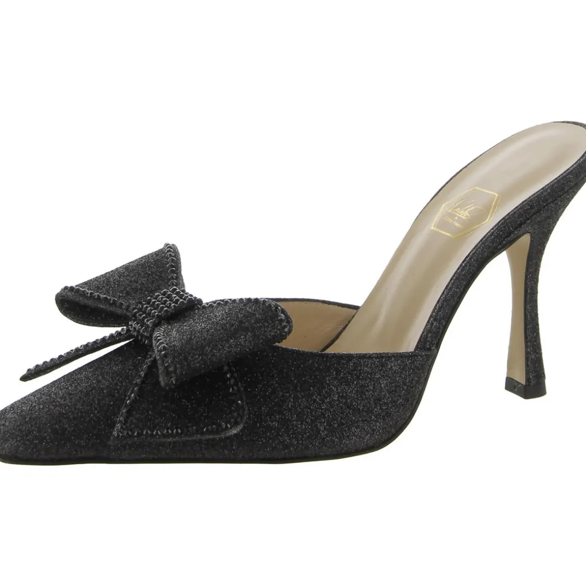 Dimante Bow Square Toe Mules