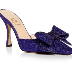 Dimante Bow Square Toe Mules