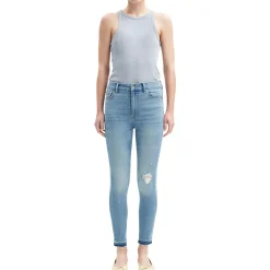 Distressed Denim Skinny Jeans