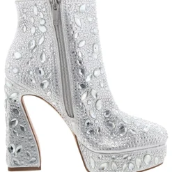 Dollyti Rhinestone platform Ankle Boots