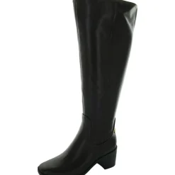 Edda Leather Wide Calf Knee-High Boots