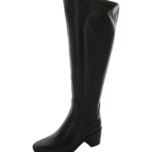 Edda Leather Wide Calf Knee-High Boots