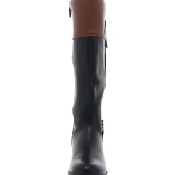 Edenn Faux Leather Wide Calf Knee-High Boots
