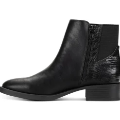 Edwinaa Faux Leather Animal Print Booties