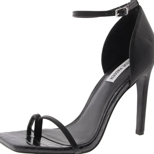 Electra Embossed Faux Leather Ankle Strap