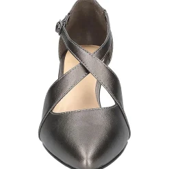 Elegance Block Heel Metallic Pumps