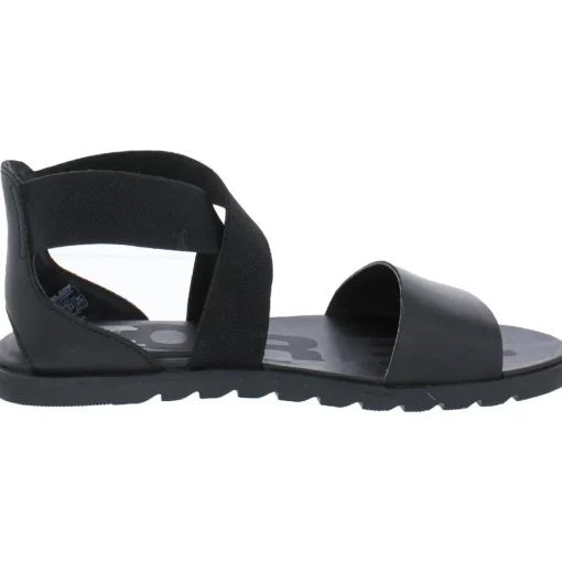 Ella II Leather Flat Ankle Strap