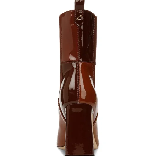 ELLE Block Heel Leather Mid-Calf Boots