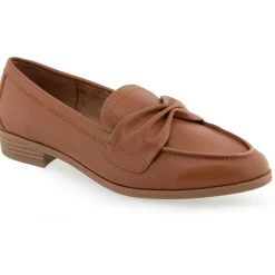 Ellis Solid Faux Leather Loafers