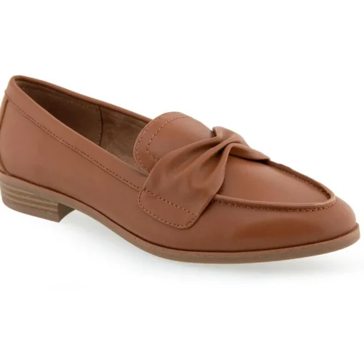 Ellis Solid Faux Leather Loafers