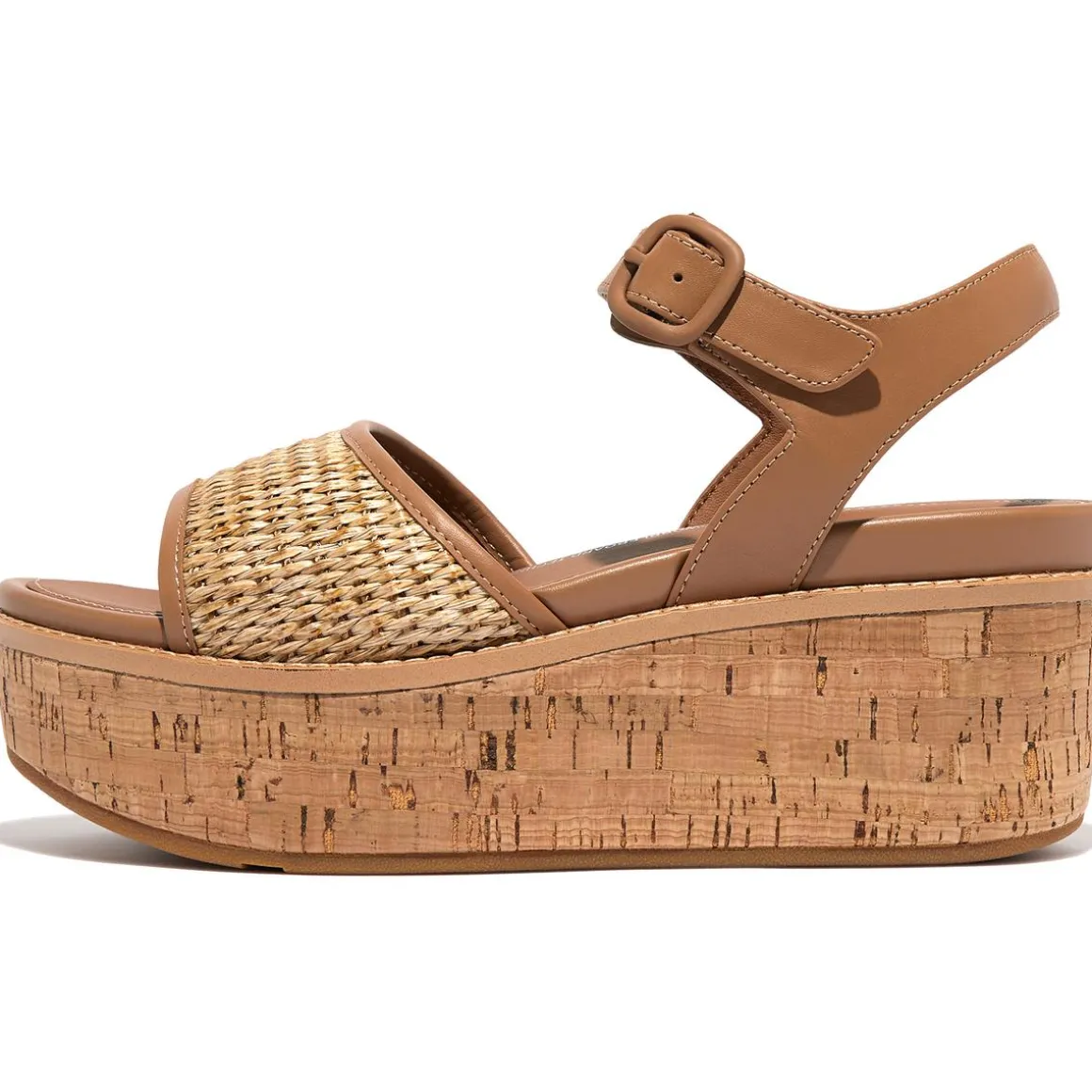 Eloise Cork Wrap Woven Woven Ankle Strap