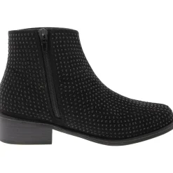 Embellished Faux Suede Ankle Boots